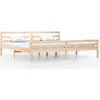 Image de vidaXL Lit en bois massif sans matelas 200x200 cm