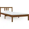 Image de vidaXL Lit en bois massif brun miel 90x200 cm