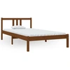 Image de vidaXL Lit en bois massif brun miel 100x200 cm