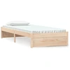 Image de vidaXL Lit en bois massif sans matelas 75x190 cm