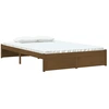Image de vidaXL Lit en bois massif brun miel 120x190 cm