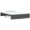 Image de vidaXL Lit en bois massif gris 135x190 cm