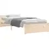 Image de vidaXL Lit en bois massif 90x190 cm