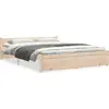 Image de vidaXL Lit en bois massif 140x190 cm