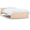 Image de vidaXL Lit en bois massif 90x200 cm