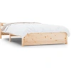Image de vidaXL Lit en bois massif sans matelas 120x200 cm