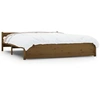 Image de vidaXL Lit en bois massif brun miel 200x200 cm