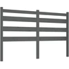 Image de vidaXL Tête de lit Gris 186x4x100 cm Pin massif