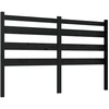 Image de vidaXL Tête de lit noir 206x4x100 cm pin massif