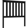 Image de vidaXL Tête de lit noir 96x6x101 cm pin massif