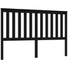 Image de vidaXL Tête de lit noire 166x6x101 cm pin massif