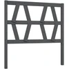 Image de vidaXL T  te de lit Gris 96x4x100 cm Pin massif