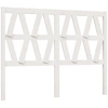 Image de vidaXL Tête de lit blanc 126x4x100 cm pin massif