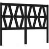 Image de vidaXL Tête de lit noir 126x4x100 cm pin massif