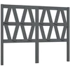 Image de vidaXL Tête de lit Gris 146x4x100 cm Pin massif