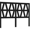 Image de vidaXL Tête de lit noir 166x4x100 cm pin massif