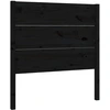 Image de vidaXL Tête de lit noir 96x4x100 cm pin massif
