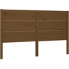 Image de vidaXL Tête de lit marron miel 126x4x100 cm Pin massif
