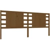 Image de vidaXL Tête de lit marron miel 126x4x100 cm Pin massif