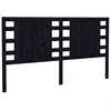 Image de vidaXL Tête de lit noir 146x4x100 cm pin massif