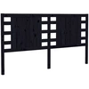 Image de vidaXL Tête de lit noir 166x4x100 cm pin massif
