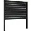 Image de vidaXL Tête de lit noir 81x4x100 cm pin massif