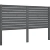 Image de vidaXL Tête de lit Gris 126x4x100 cm Pin massif