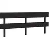 Image de vidaXL Tête de lit noir 184x3x81 cm pin massif