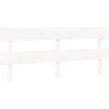 Image de vidaXL Tête de lit blanc 204x3x81 cm pin massif