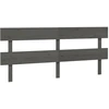 Image de vidaXL Tête de lit Gris 204x3x81 cm Pin massif