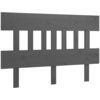 Image de vidaXL Tête de lit Gris 123,5x3x81 cm Pin massif