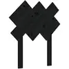 Image de vidaXL Tête de lit noire 72,5x3x81 cm pin massif