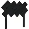 Image de vidaXL Tête de lit noir 92x3x81 cm pin massif