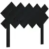 Image de vidaXL Tête de lit noir 104x3x80,5 cm pin massif