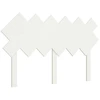 Image de vidaXL Tête de lit blanc 132x3x81 cm Pin massif