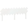 Image de vidaXL Tête de lit blanc 196x3x80,5 cm Pin massif
