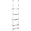 Image de vidaXL Étagère de jardin télescopique avec 3 étagères Argent Aluminium