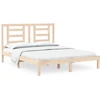 Image de vidaXL Lit en pin massif sans matelas 150x200 cm