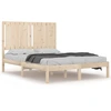 Image de vidaXL Lit en bois massif 120x190 cm