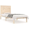Image de vidaXL Lit en bois massif 90x190 cm