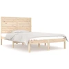 Image de vidaXL Lit en bois massif 135x190 cm