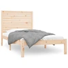 Image de vidaXL Lit en bois massif 90x200 cm