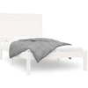 Image de vidaXL Lit en bois massif blanc 90x200 cm