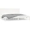 Image de vidaXL Lit en bois massif blanc 180x200 cm