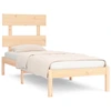 Image de vidaXL Lit en bois massif 90x200 cm