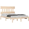 Image de vidaXL Lit en bois massif 120x190 cm