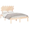 Image de vidaXL Lit en bois massif 120x190 cm