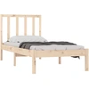 Image de vidaXL Lit en bois massif sans matelas 75x190 cm pin