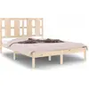 Image de vidaXL Lit en bois massif 135x190 cm