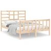 Image de vidaXL Lit en bois massif 140x190 cm